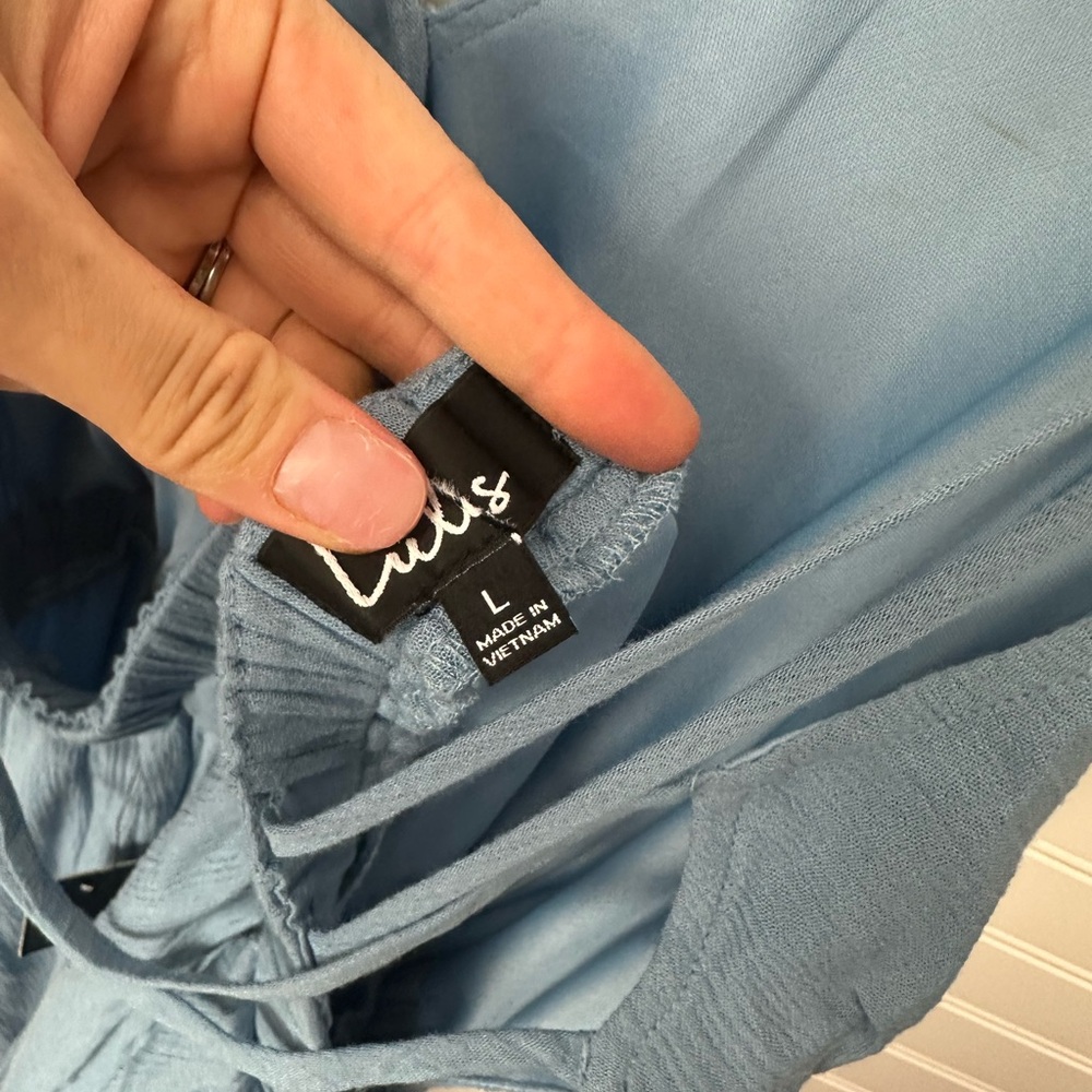 Lulus Lost in Paradise Slate Blue Maxi Dress - Picture 8 of 8